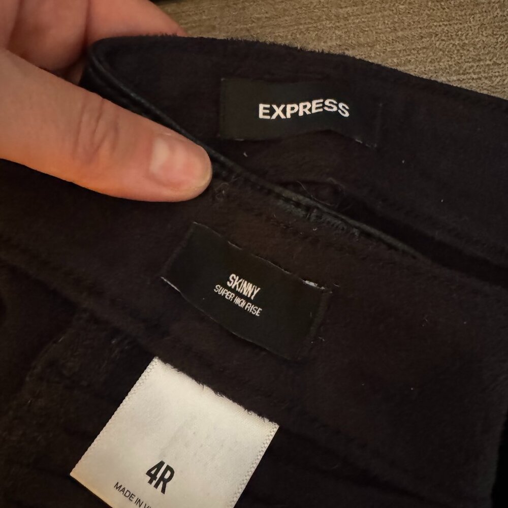 Express Pleather moto pant